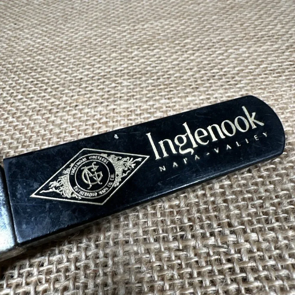 Inglenook Napa Valley‎ CA Wine Opener 2 Prong Cork Puller + Advertising Case